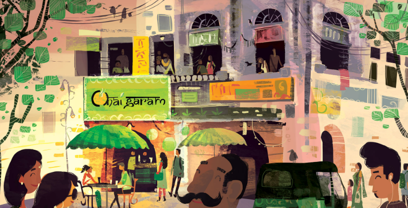 Freshly brewed handmade chai at Chai Garam Cafe